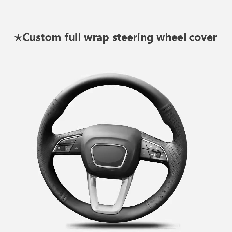 Кожаный чехол на руль заказ автомобильные аксессуары для Volkswagen Golf 7 8 Passat Sagitar Santana