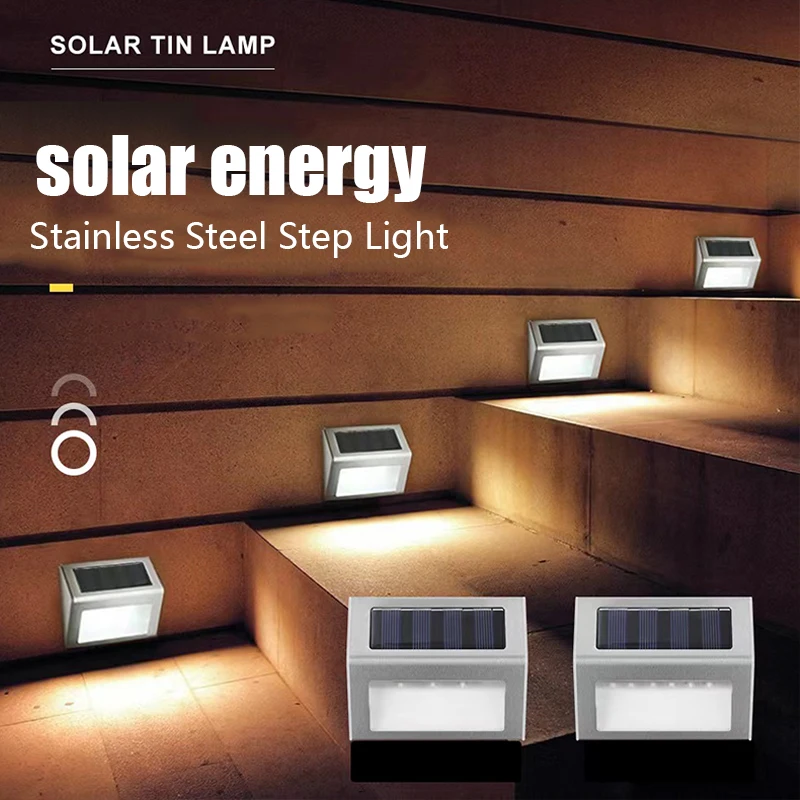 

Solar Step Lights Solar Led Light Outdoor Solar Lamp Waterproof Garden Decoration Led Lights for Patio Stair Garden Yard Fence