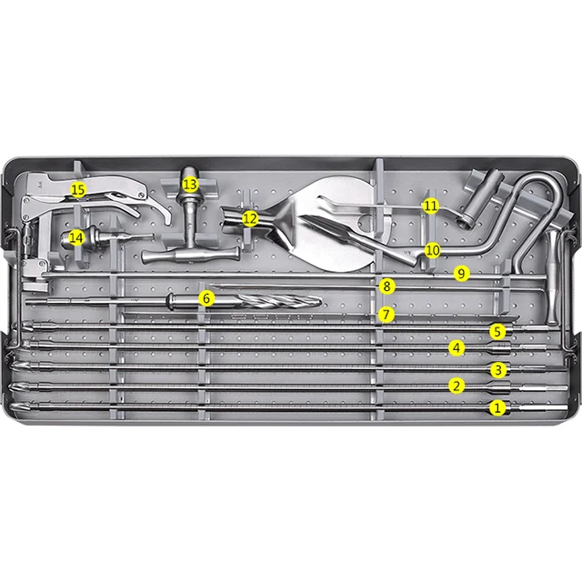 

Femoral Reverse Interlocking Nails Instrument Kit Orthopedic Instruments