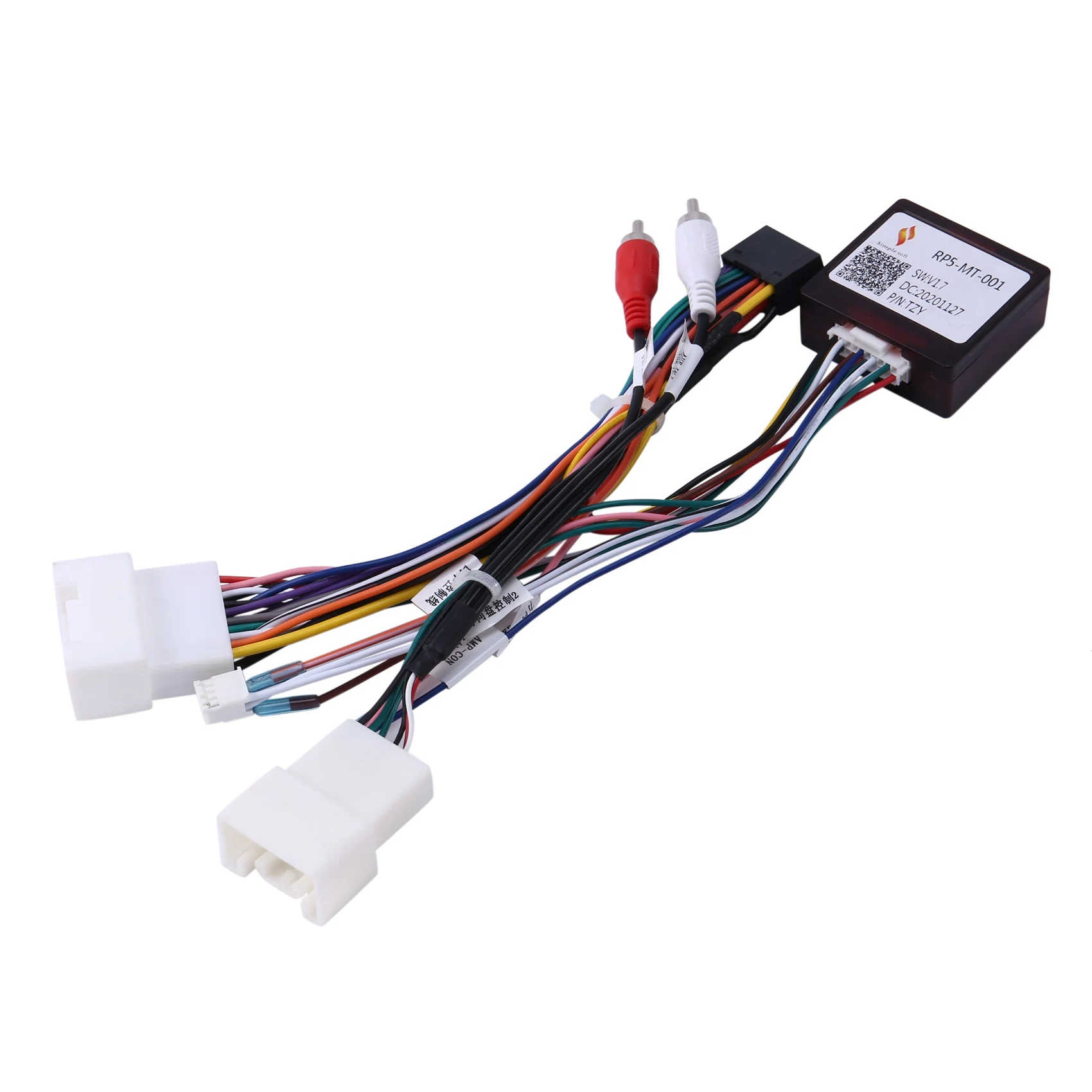 

Car 16Pin Power Wiring Harness Cable Adapter with Canbus for Mitsubishi Outlander Pajero Install Android Stereo Player