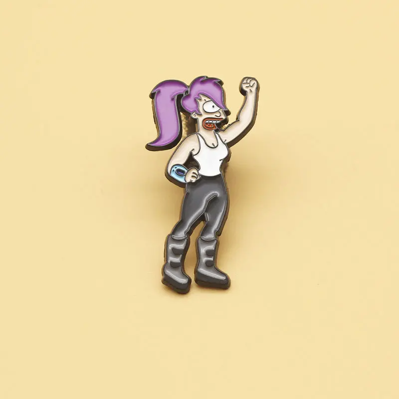 

SALeeee Animation comedy cartoon brooch personality metal badge pin small jewelry anime brooch