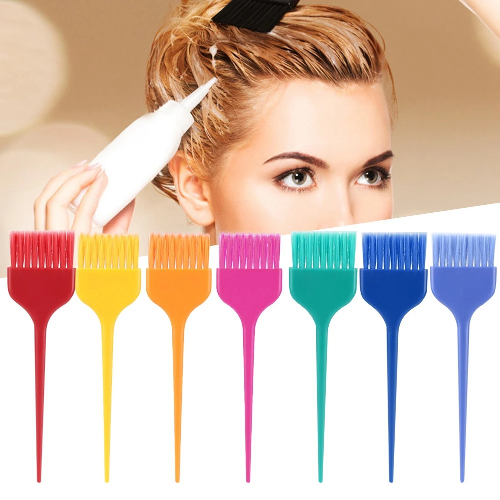 

7Pcs Colorful Hair Dyeing Brush Set Hairdressing Salon Barber Hair Coloring Tool Kit Professional Hairdressing Tool Accessories