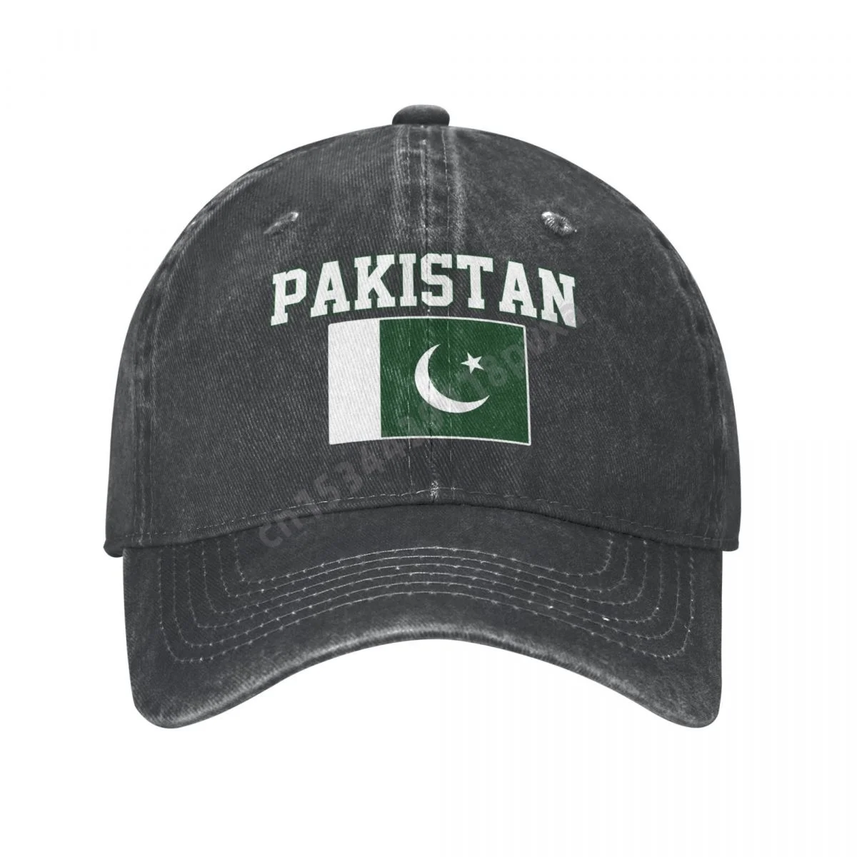 

Пакистанский флаг унисекс взрослая Кепка из денима с угольным оттенком, Мужская Классическая винтажная хлопковая кепка-тракер