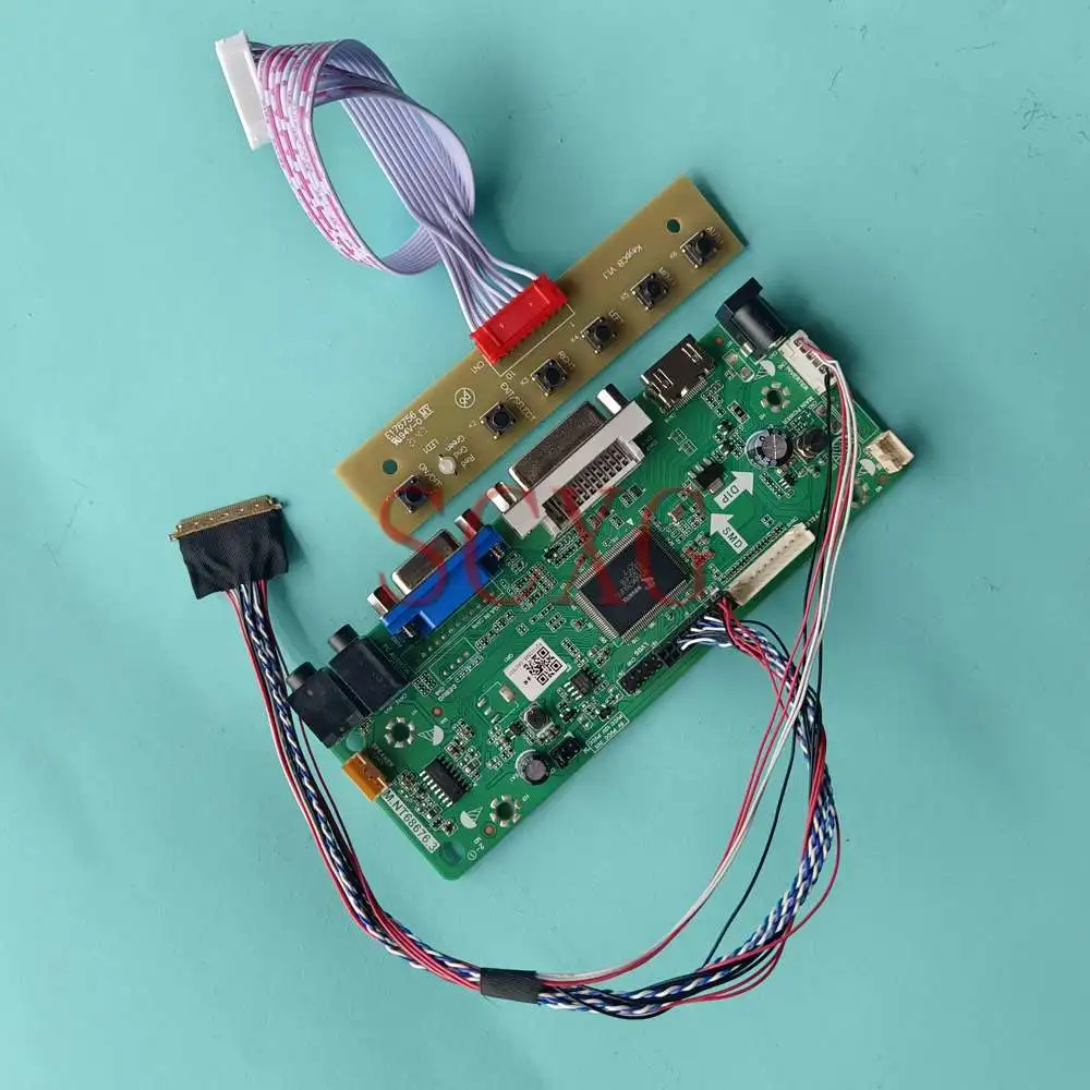 

Display LCD Controller Board DIY Kit Fit B133XW03 V0 Notebook Panel LVDS 40 Pin HDMI-Compatible DVI VGA 60Hz 1366*768 13.3"