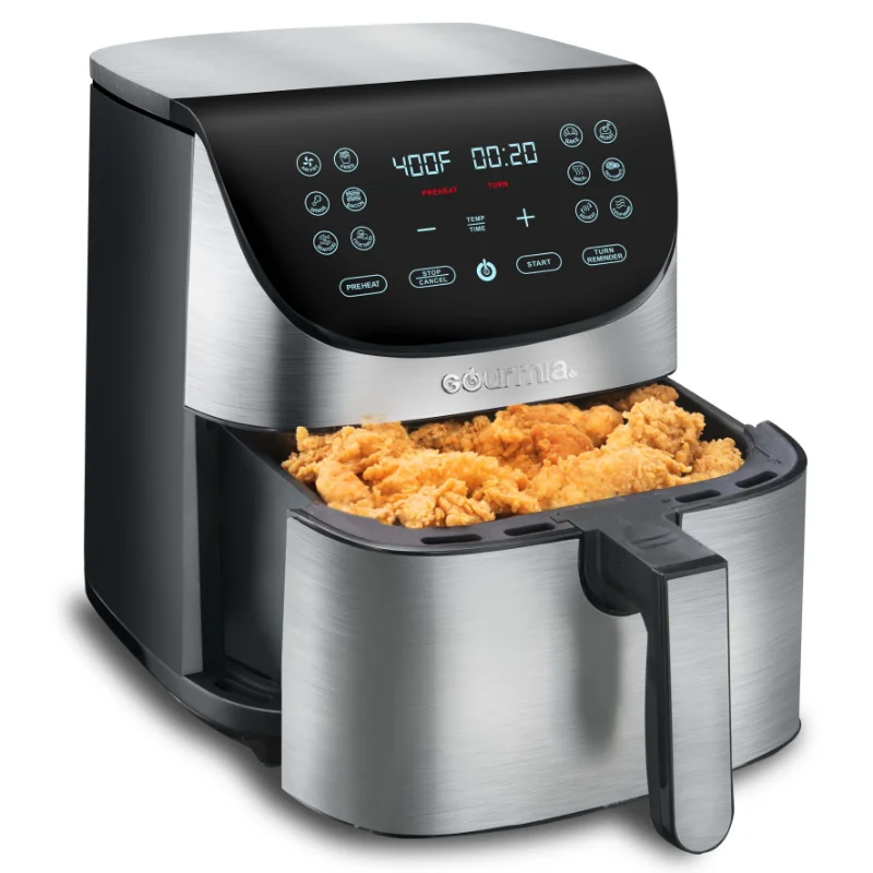S Gourmia 7-qt Digital Air Fryer With Guided Cooking, Easy C