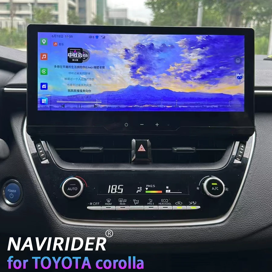 

Для Toyota Corolla 2019 2020 2021 2022 2023 E210 Беспроводной Carplay Android Auto 4G 12,3 дюйма Android 14 Автомобильный мультимедийный 2DIN GPS
