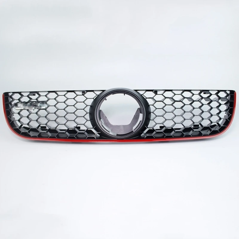 GTI Style Honeycomb Mesh Автомобильный передний бампер Решетка радиатора для Volkswagen VW Polo 2006 2007 2008 2009, сетчатые центральные гоночные грили