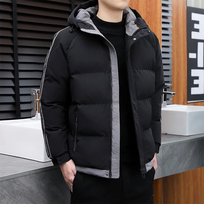 Новинка 2025 мужское осенне-зимнее хлопковое пальто повседневная куртка с