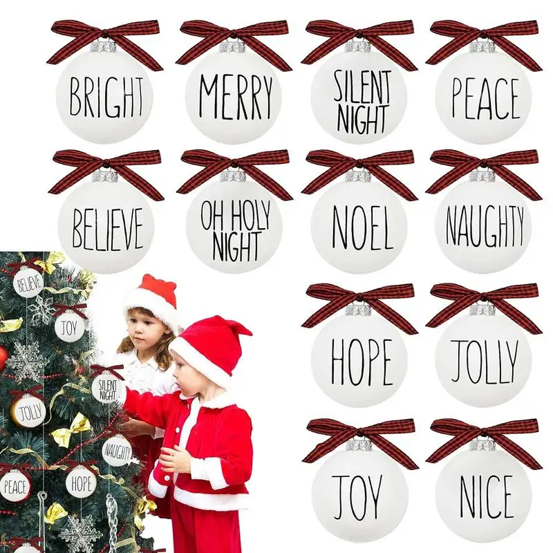 

12pcs Shatterproof Christmas Balls Decorative Christmas Tree Hanging Pendants Baubles Balls Ornaments For Noel Holiday Party