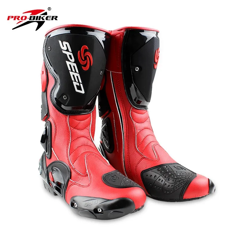 Мужские мотоциклетные ботинки PRO-BIKER Speed всесезонные гоночные мотокроссовые для
