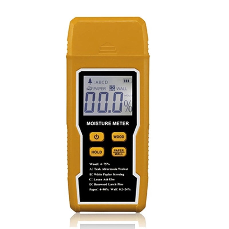 

Digital Moisture Tester Handheld 4-Pin Moisture Detector For Wood Firewood Wall Paper Drywall