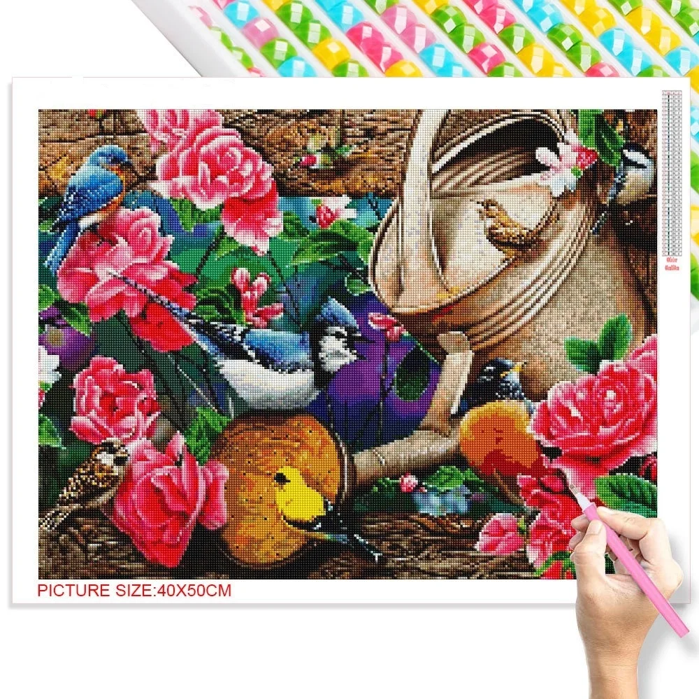 Алмазная вышивка птицы цветы Новое поступление алмазная живопись мозаика