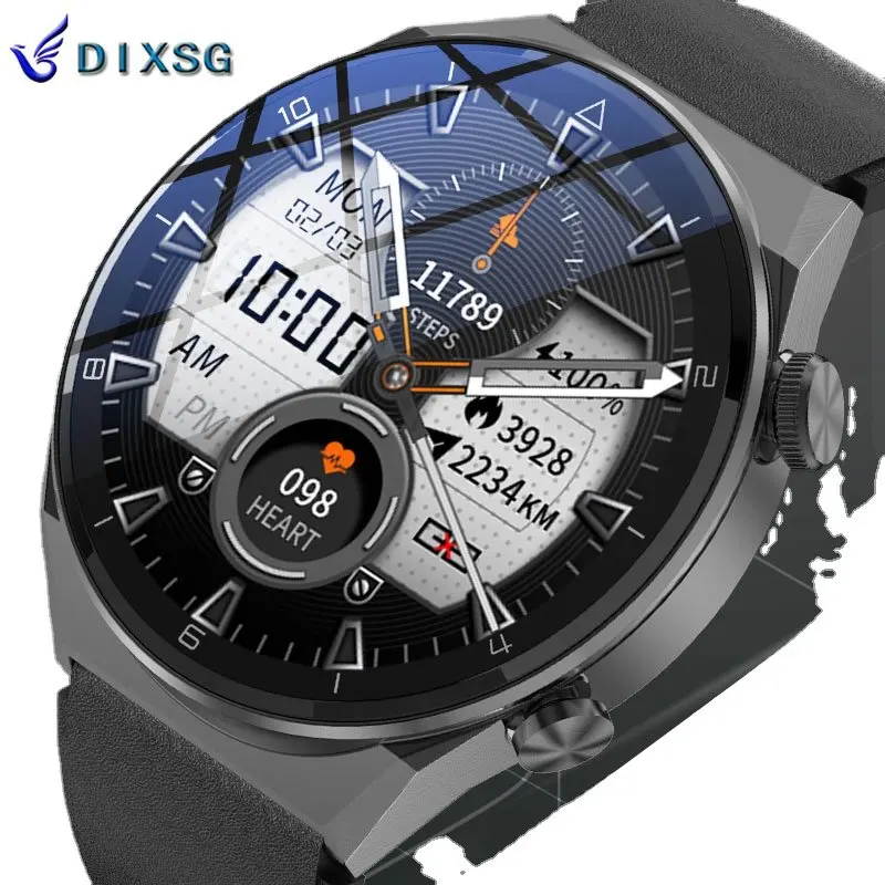

DIXSG Business Men Smart Watch Sports AMOLED 454*454 Screen NFC Access Control Smartwatch Bluetooth Call Clock Waterproof 2022