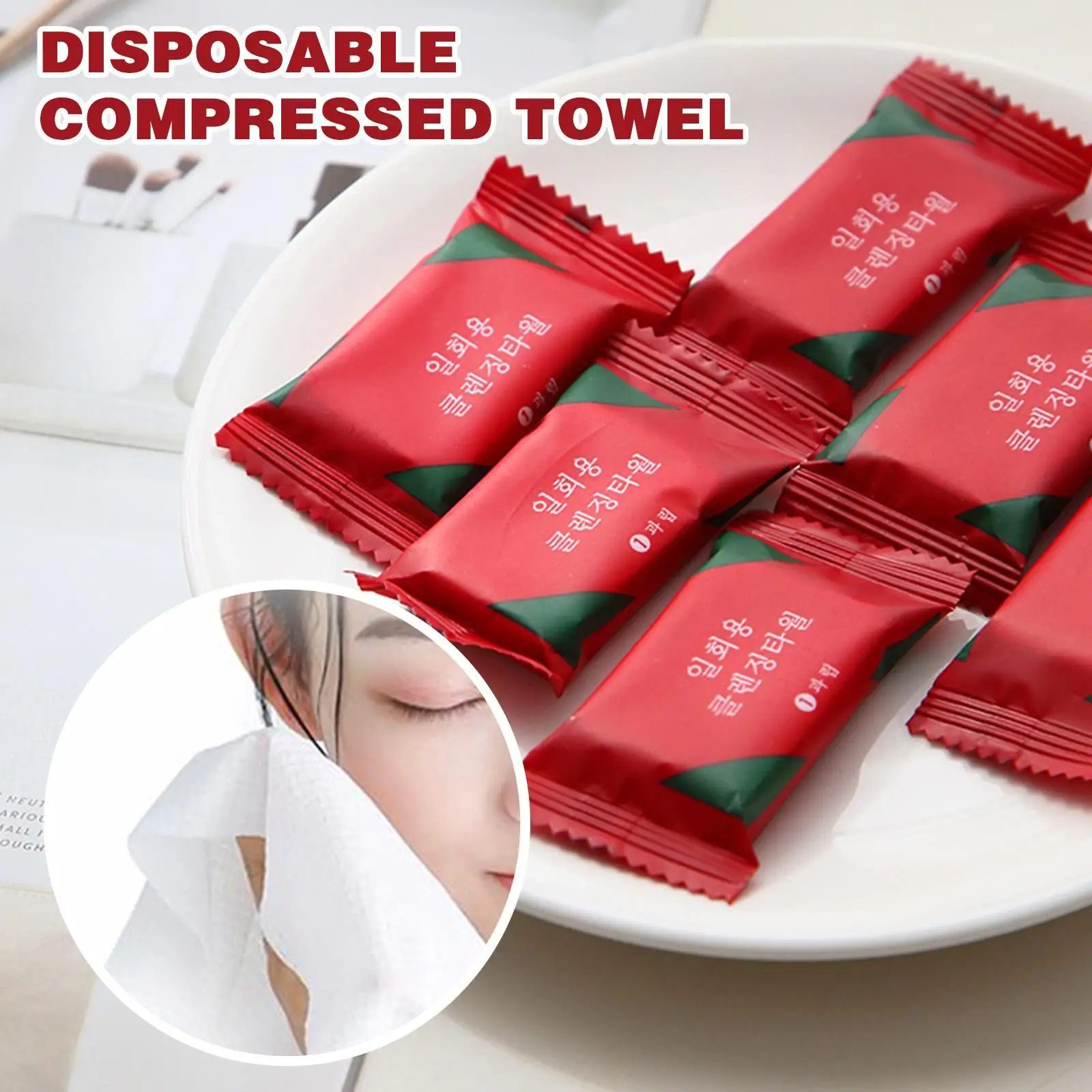 

Disposable Compressed Towel Independent Packaging Clean Sanitary Travel Portable Compressed Washcloth Women Face Care