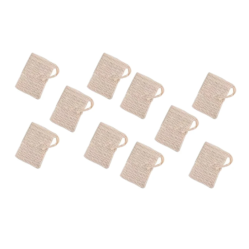 

10 Pcs X Soap Bag, Soap Bags In Cotton And Linen, Organic Soap Sachet, Soap Bag, Foam And Soap Soap