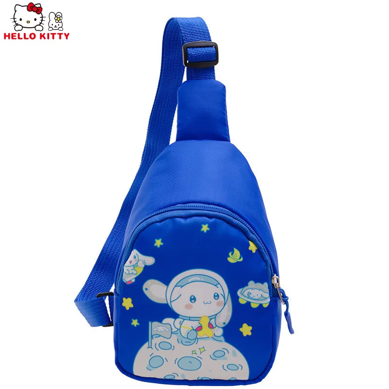 

Sanrio Bags Kawaii Cinnamoroll Chest Bag Shoulder Kuromi Travel Crossbody Sport For Children Cartoon Cute Toys For Childrens Kid