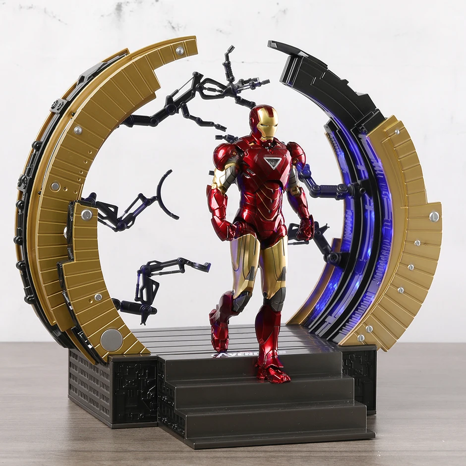 ZD подлинный ЖЕЛЕЗНЫЙ ЧЕЛОВЕК Марк VI с костюмом гантри супер герой комикс