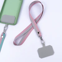 neck phone lanyard contrasting color oxford cloth lanyard rope hanging neck throwing lanyard rope phone with universal belt clip