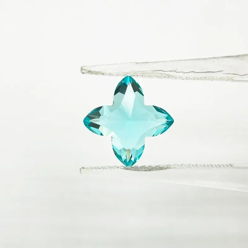 Искусственно выращенный Paraiba с огранкой «Квинкункс», неоново-синий цвет, для изготовления ювелирных изделий своими руками, инкрустации колец и ожерелий, с возможностью выбора, сертификат AGL (art.: 3920dc66b8a78) - 3920dc66b8a78