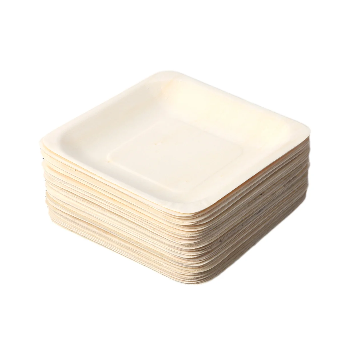 

50/100pcs Fruit Salad Plate Birthday Cake Plate Square Plate Decorative Snack Plate Paper