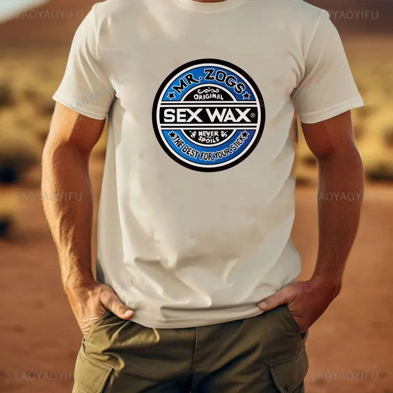 Sex Wax Mr Zogs Surf Рубашка из 100% хлопка с коротким рукавом Унисекс Футболка Мужская