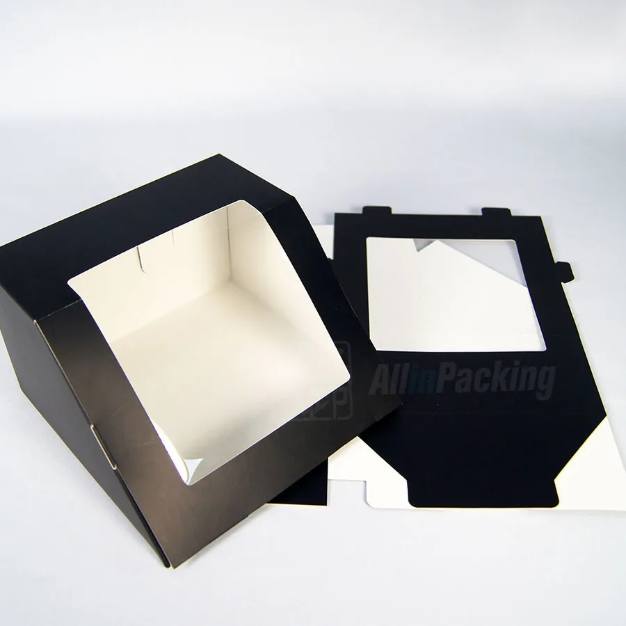 Es With Window Display For Hat Storage Containter For Baseball Caps Dad Hat Snapbacks Trucker Cap Paper Fold Packing Box