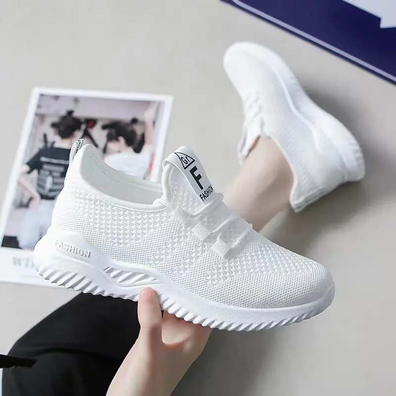 

Mesh Sneakers Female Students 2022 Spring Summer New Women's Shoes Korean Fashion Running White Shoe Breathable Mesh Shoes