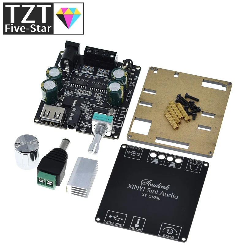 Цифровой усилитель высокой мощности HIFI TPA3116 Bluetooth 5 0 стереоплата 100 Вт + аудио