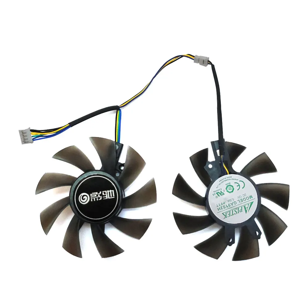 Новый вентилятор для графического процессора 1 лот 75 мм 4PIN GA82S2H T28015SH GTX 1060 Galaxy 1050 960