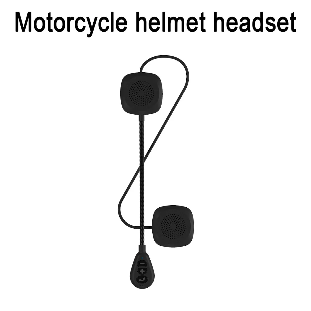 

1pc Motorcycle Helmet Headset Wireless 5.0 Headphone Speaker Hands-Free Built-in Microphone Sponge For Full-face Helmet Earphone