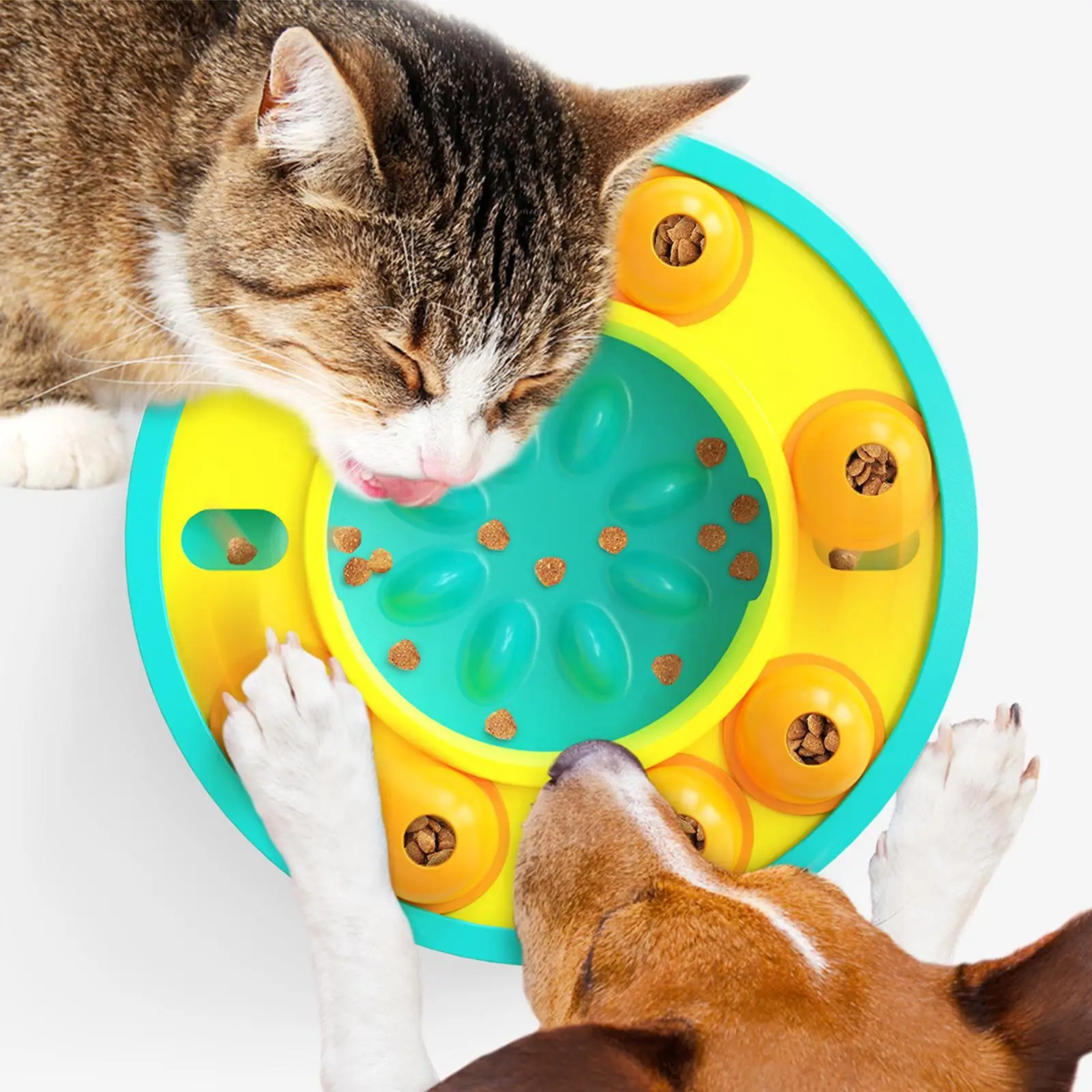 

Dog Puzzle Toys Slow Feeder Interactive Increase Puppy IQ Food Dispenser Slowly Eating NonSlip Bowl Pet Cat Dogs Training Game