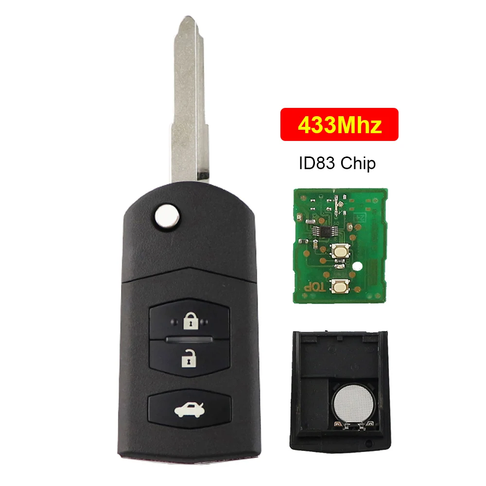 

Дистанционный ключ от машины для Mazda 3 5 6 2 8 M6 RX8 MX5 CX5 CX7 CX9 M2 M3 M5 Demio 313,8/315/433 МГц 4D63 Чип KPU41788 BGBX1T478SKE125-01