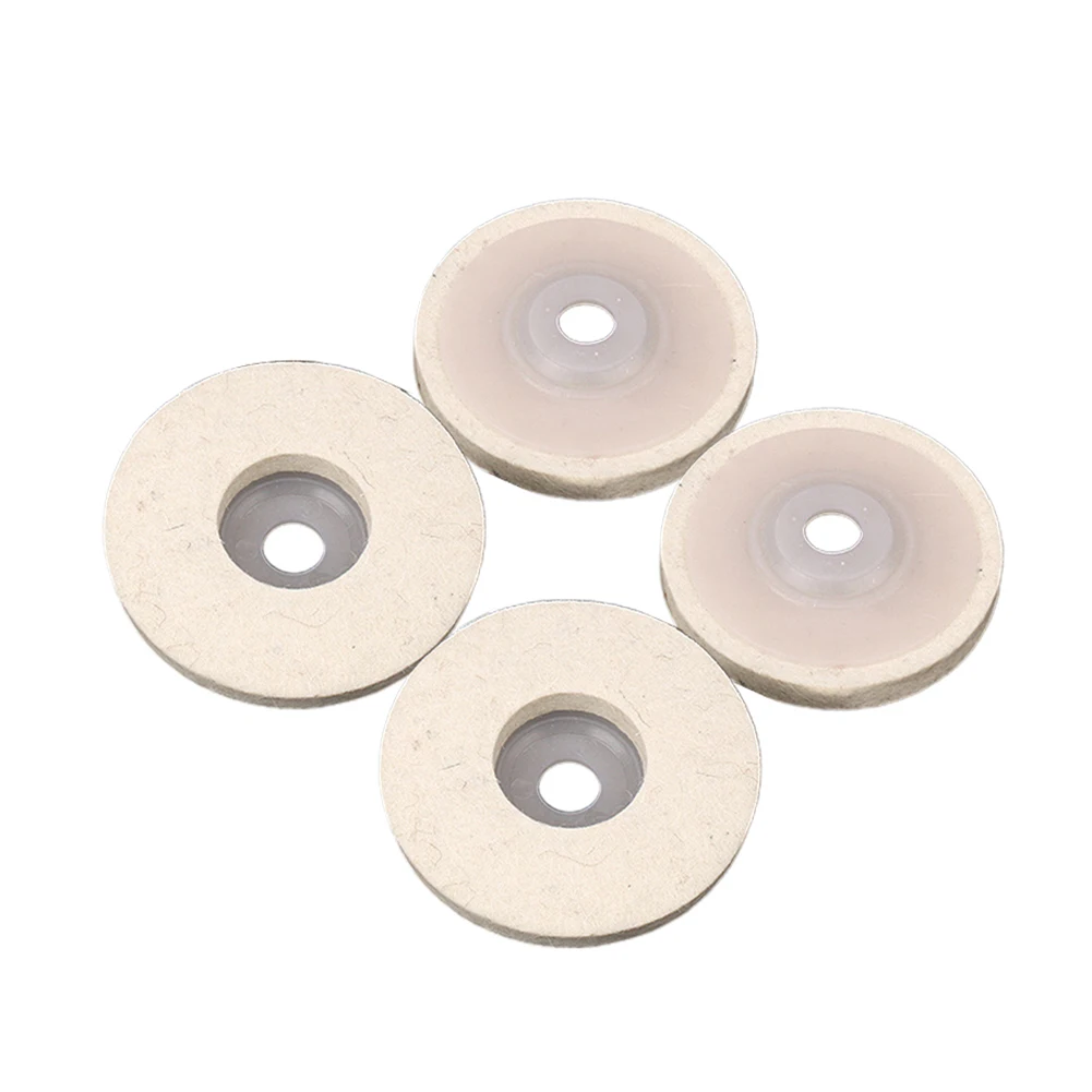 

4pcs 5 Inches 125 Mm Wool Polishing Wheel Buffing Pads Angle Grinder Wheel Felt Polishing Disc For Metal Marble Glass Ceramics