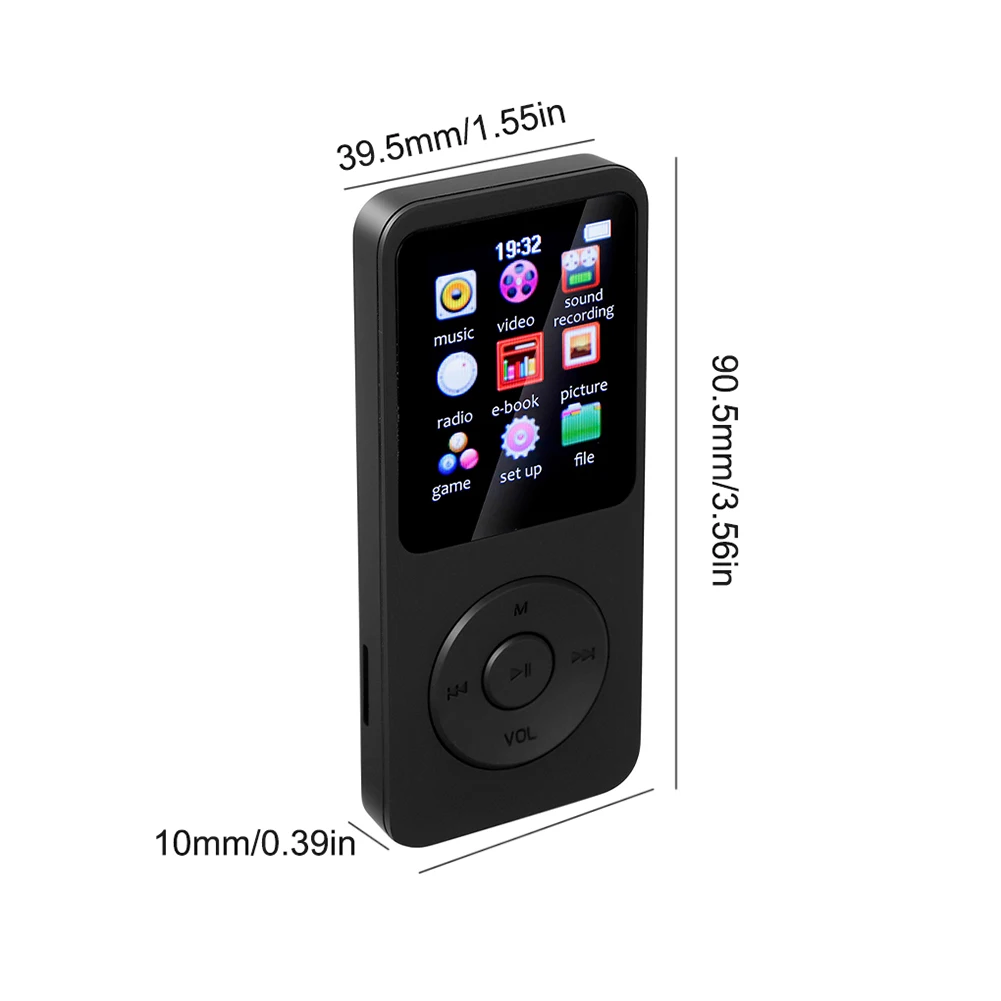 1 8 дюймовый портативный MP3-плеер Mini MP4 Walkman Bluetooth электронная книга Запись MP3