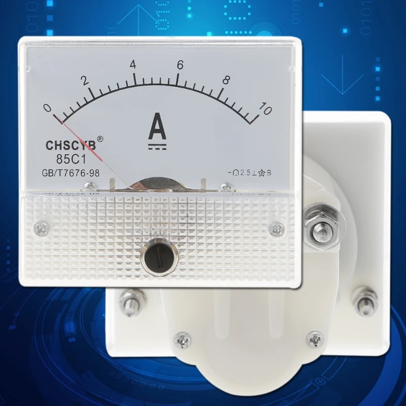 

0-10A Аналоговый прибор для измерения постоянного тока, амперметр, прямоугольный измерительный детектор KXRE