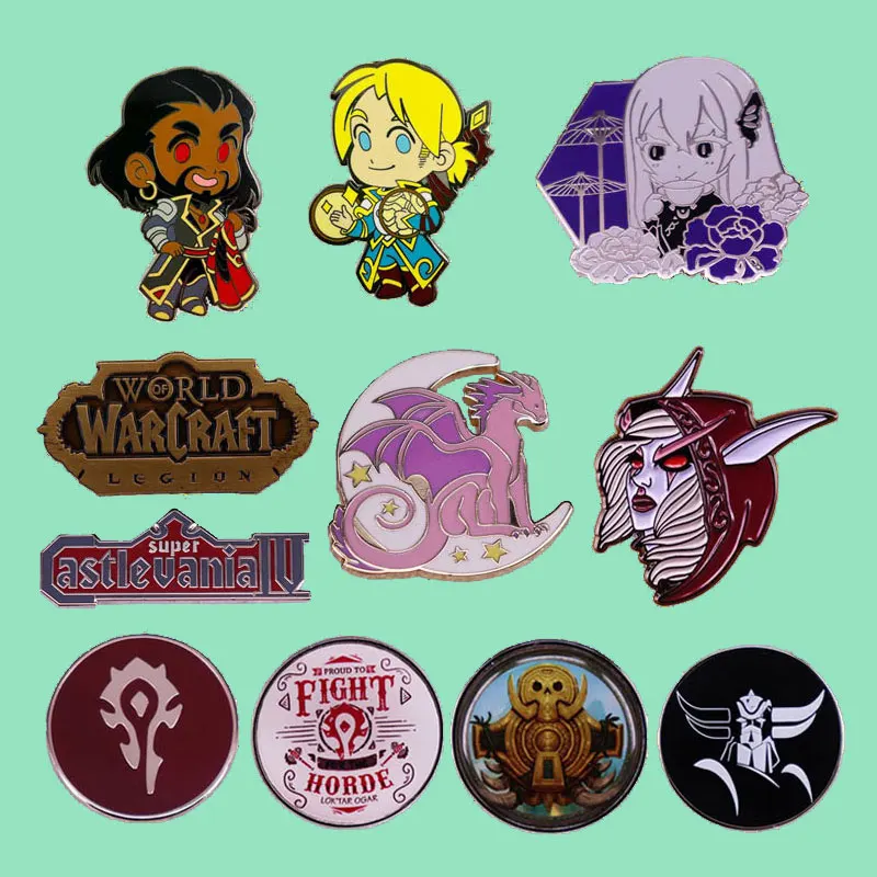 Интересная мультяшная металлическая брошь креативные эмалированные заколки в