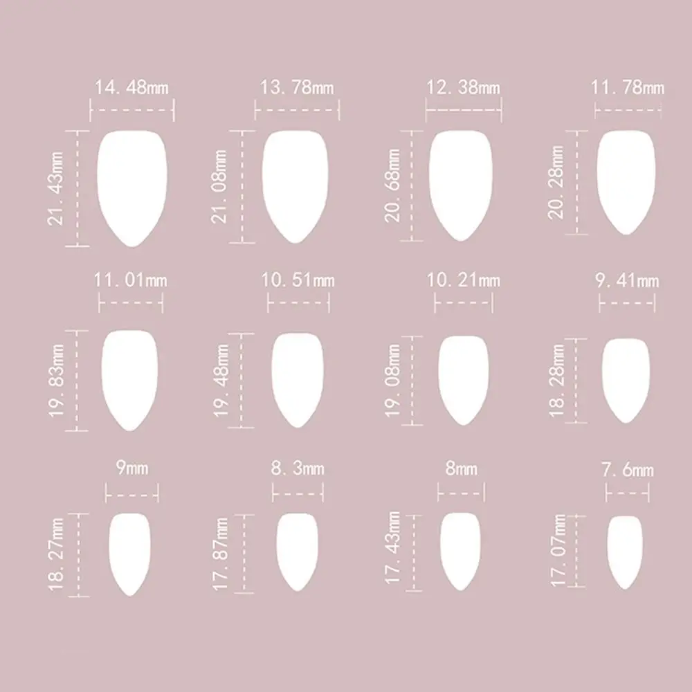 Маникюрные длинные миндальные накладные ногти раньше летние блестящие