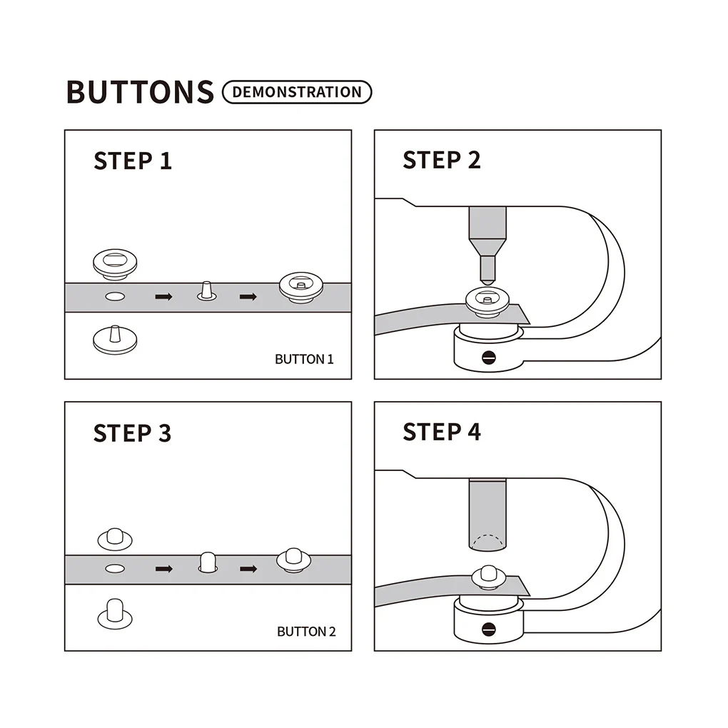

100 шт./комплект, комплект пуговиц-застежек