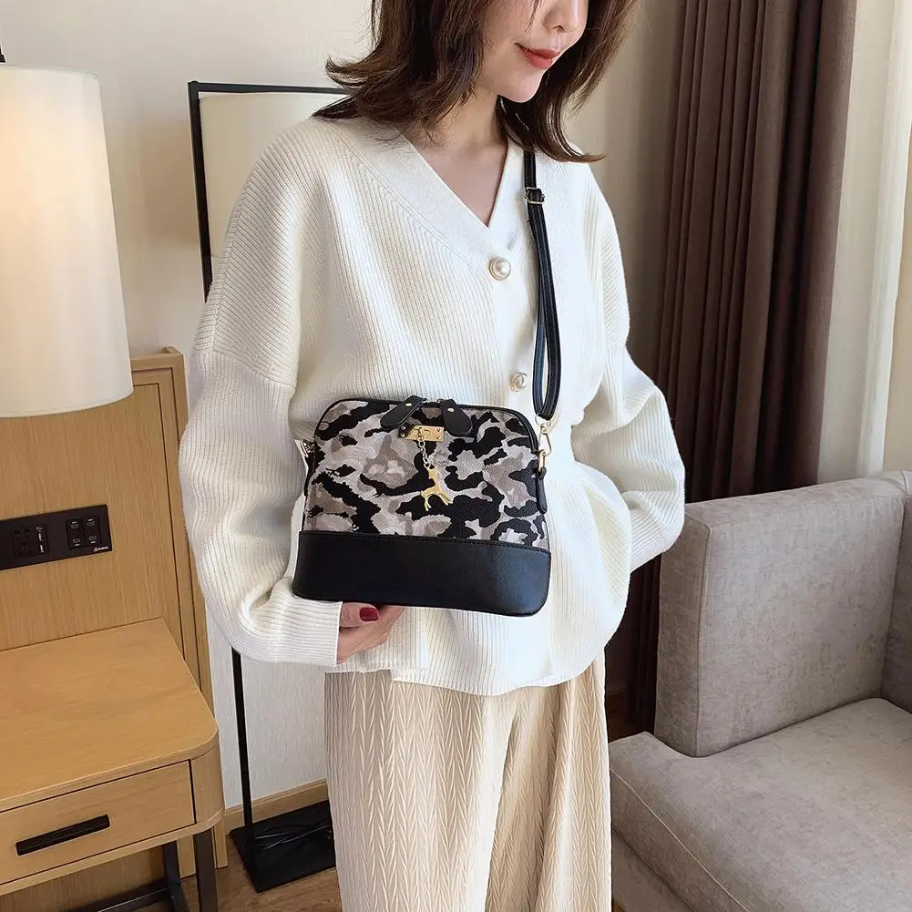 

Сумка кросс-боди Женская из экокожи, модный мессенджер на плечо с леопардовым принтом, ранец в стиле ретро