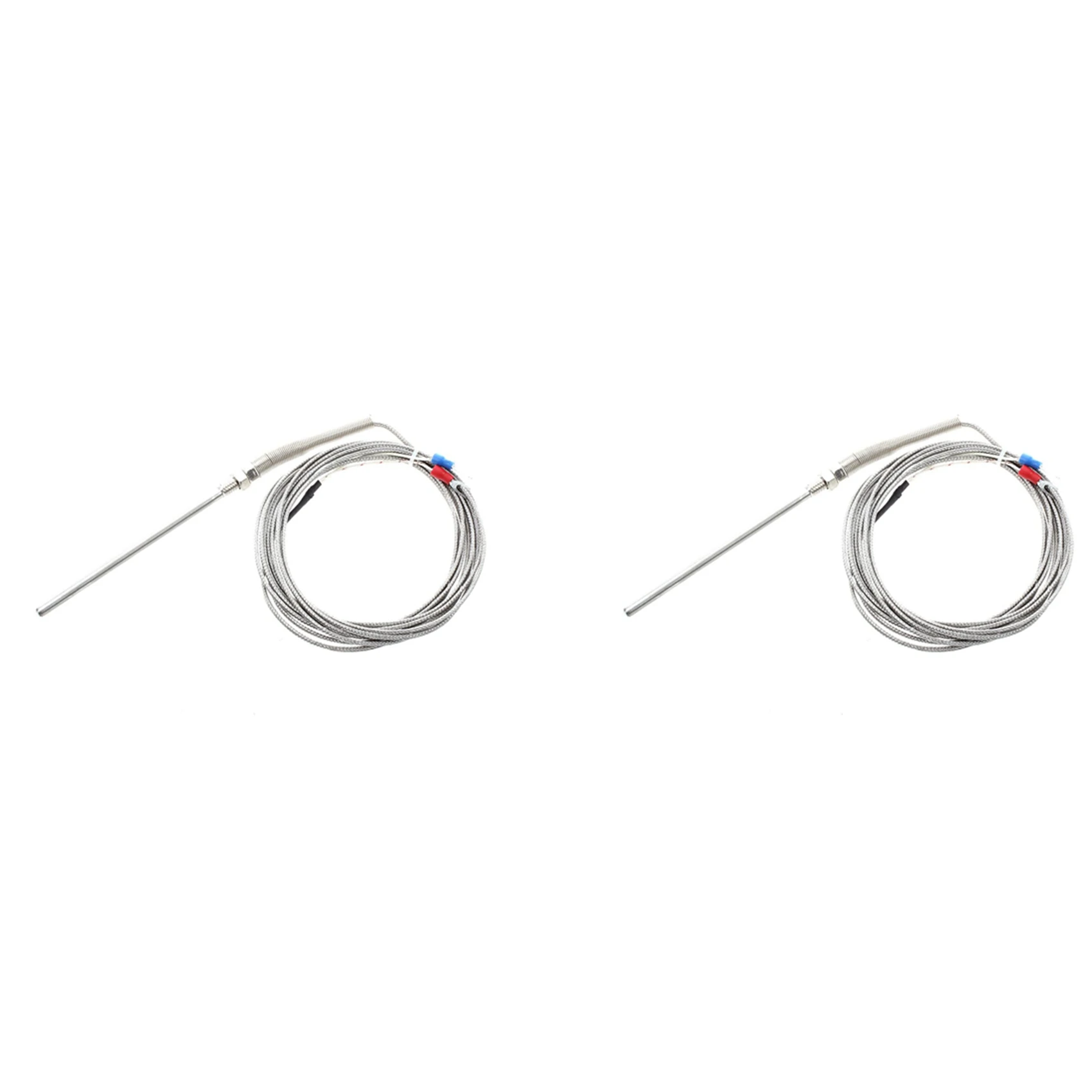 

2Pcs /10Ft Stainless Steel Probe K Type Sensors High Temperature Thermocouple