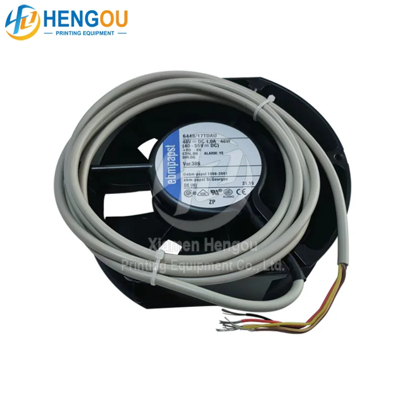 

6448/17TDAU KBA Printing Press Cooling Fan 48V DC 1.0A 48W Offset Printing Machine Spare Parts