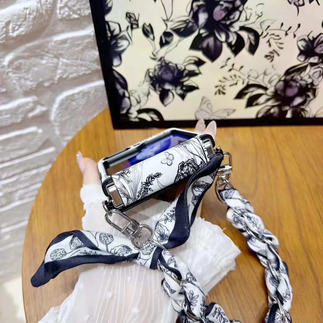 Флип-чехол для Samsung Galaxy Z Flip5 Flip4 5 4 дюйма с держателем