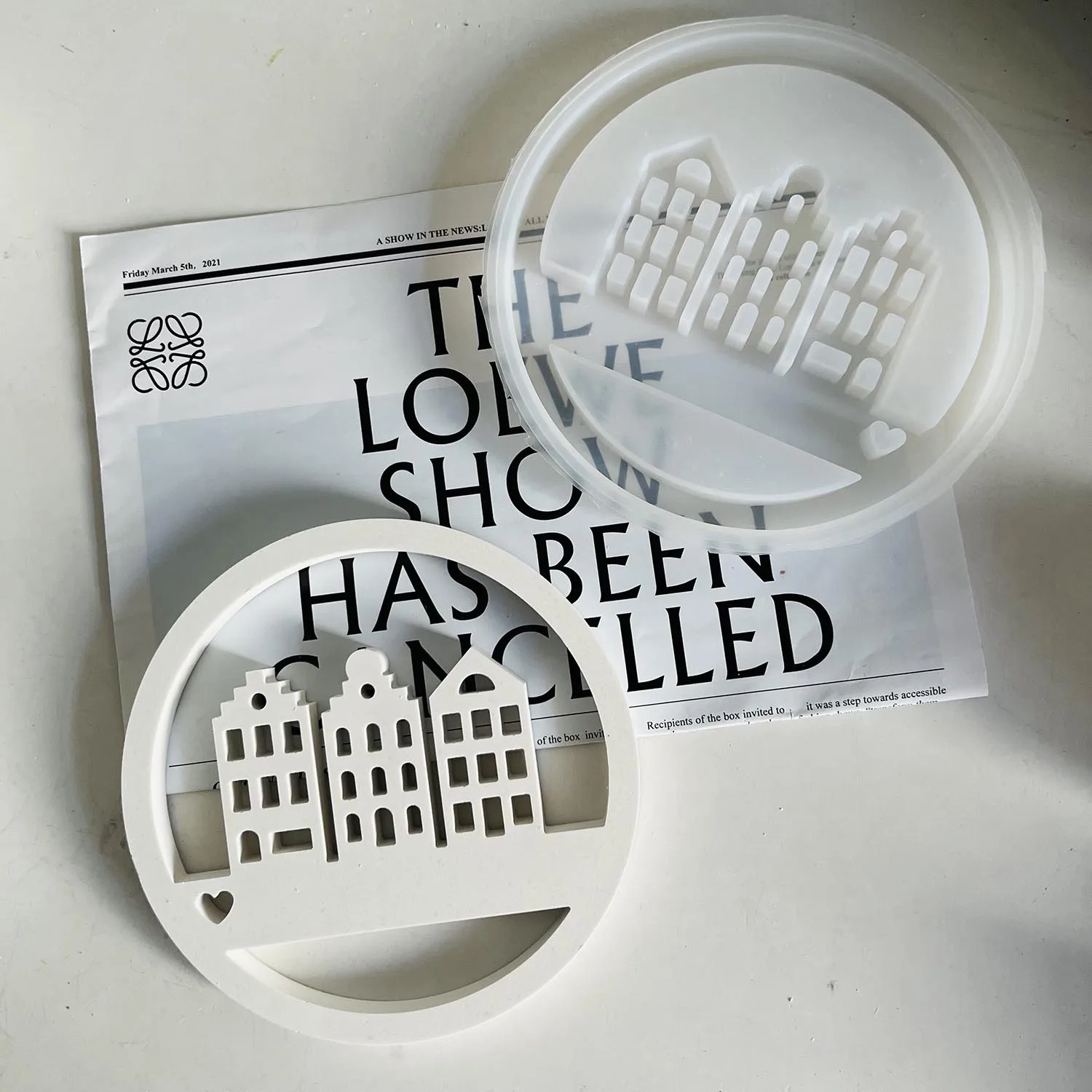 Подвесной знак для дома силиконовая форма подвесной дом Круглый Аромат