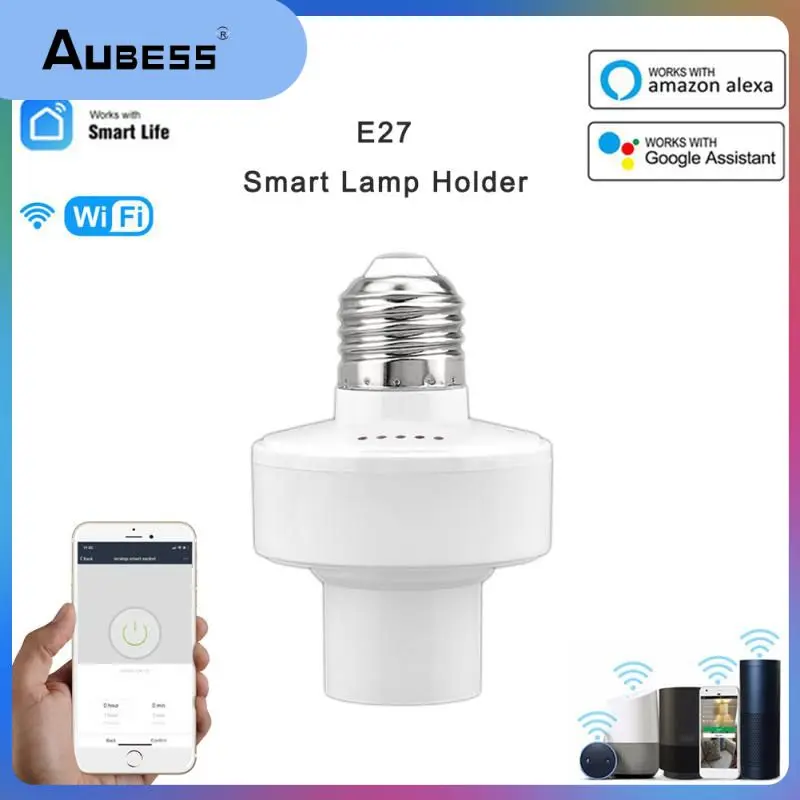 Bulb Base Tuya Smart Life Lamp Holder Wifi E27 Wireless Smart Light Bulb Adapter Work With Alexa Google Home Alice Remote Contro