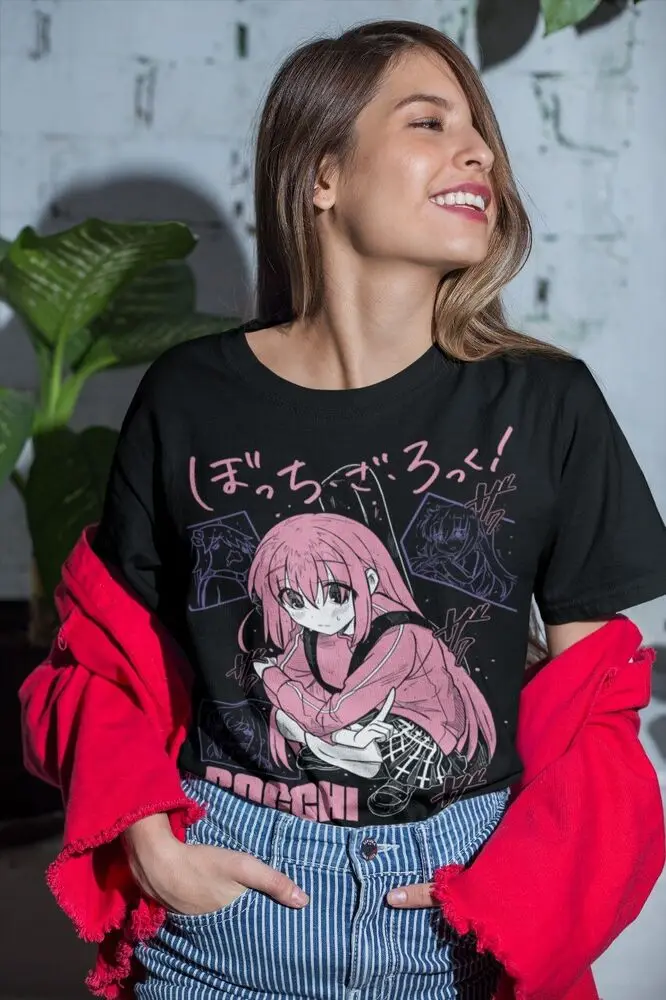 Футболка Hitori Gotou Bocchi the Rock Аниме Девушка Ямада Nijika Ijichi