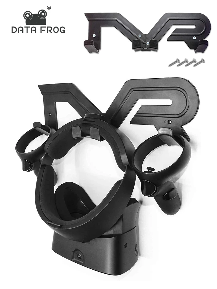 

DATA FROG VR Glasses Wall Mount Holder Universal Aluminum Headset Stand Bracket For Oculus Rift S/Quest 2 VR Accessories 2022