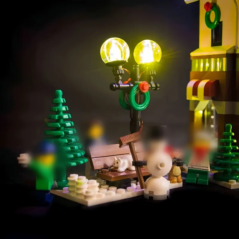 Фото Светодиодный светильник MAXCXT для LEGO 10249 Creator Expert, магазин зимних игрушек, декоративная лампа «сделай сам», рождественский подарок (БЕЗ LEGO) №3