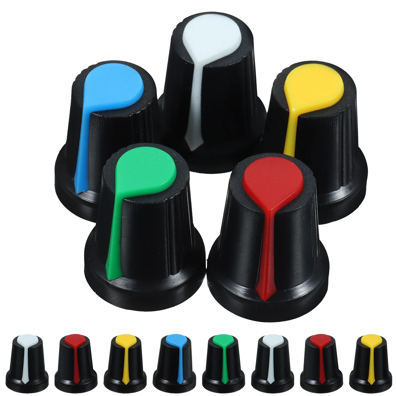 

50 Pcs Electric Guitar Amp Potentiometer Knob Volume Knobs Supply Heart Plastic