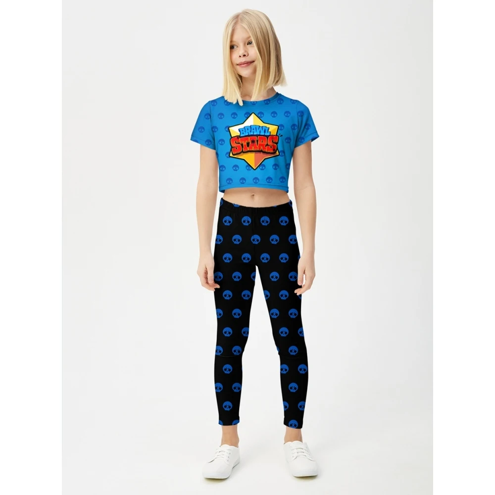 Спортивный костюм для девочки FortyFour GSS001 синий хлопок 100% |