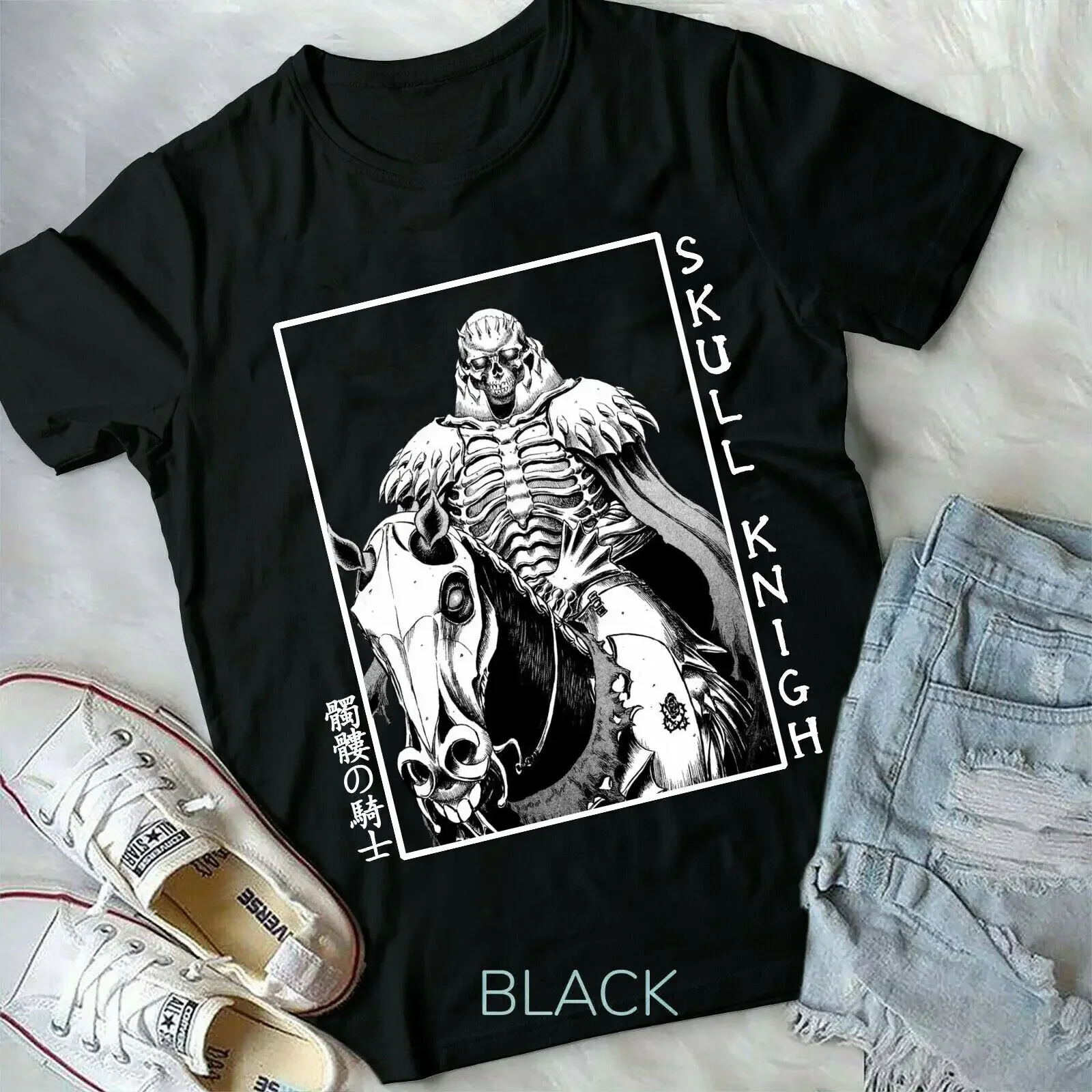 Череп Рыцарь berserk merch рубашка